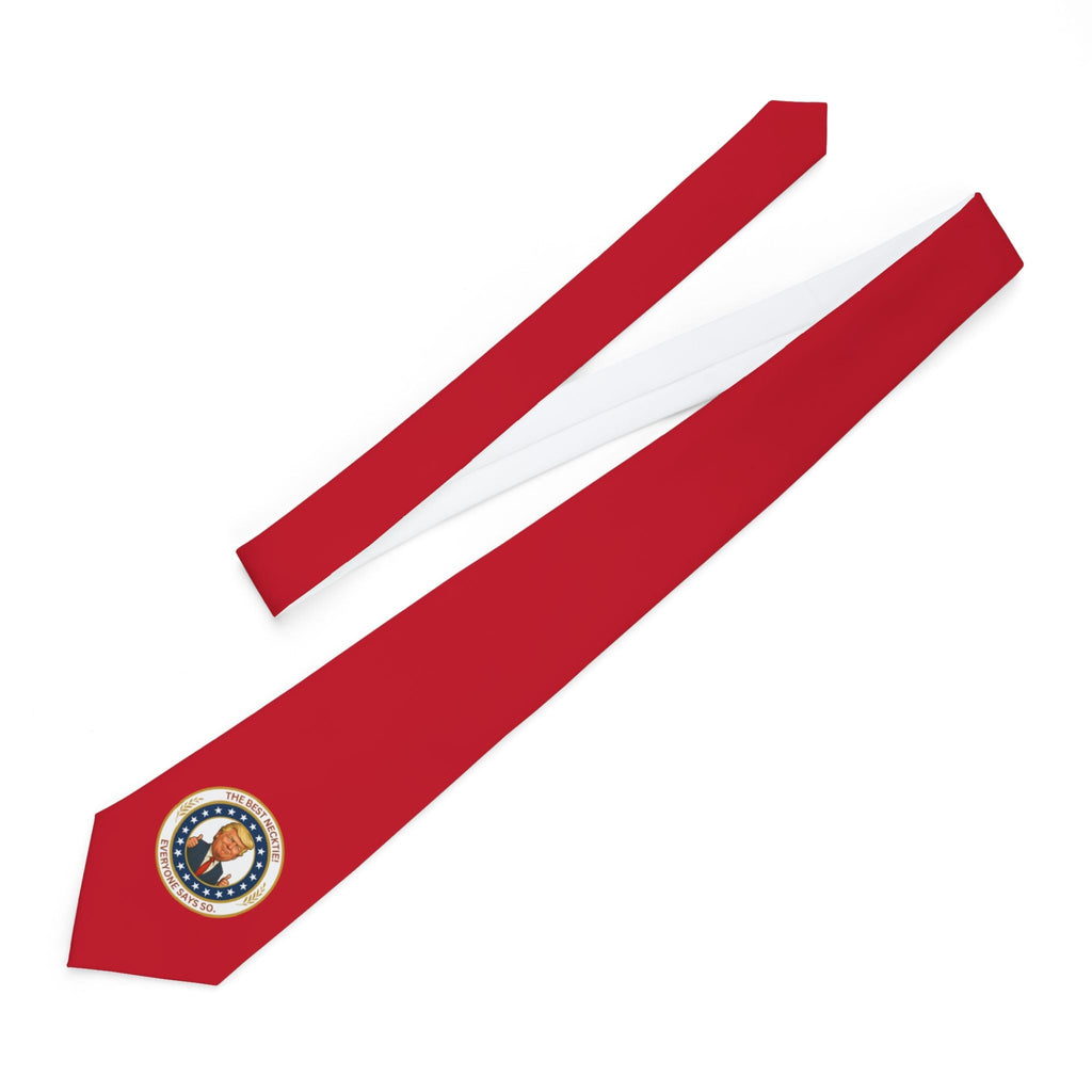 The Best Necktie – Faux Seal Political Parody (Red) - Clothing, Men, Neckties - EpiAl's Shop