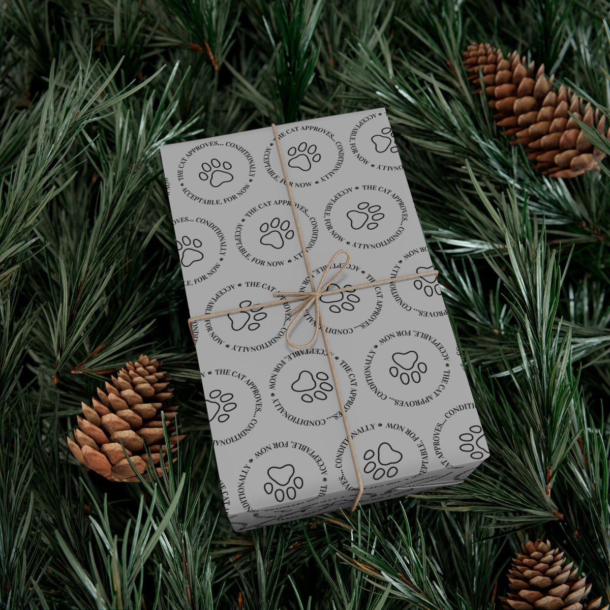 The Cat Approves Gift Wrap Paper (Cat-Themed Humor) - Gift Wrap, Paper - EpiAl's Shop