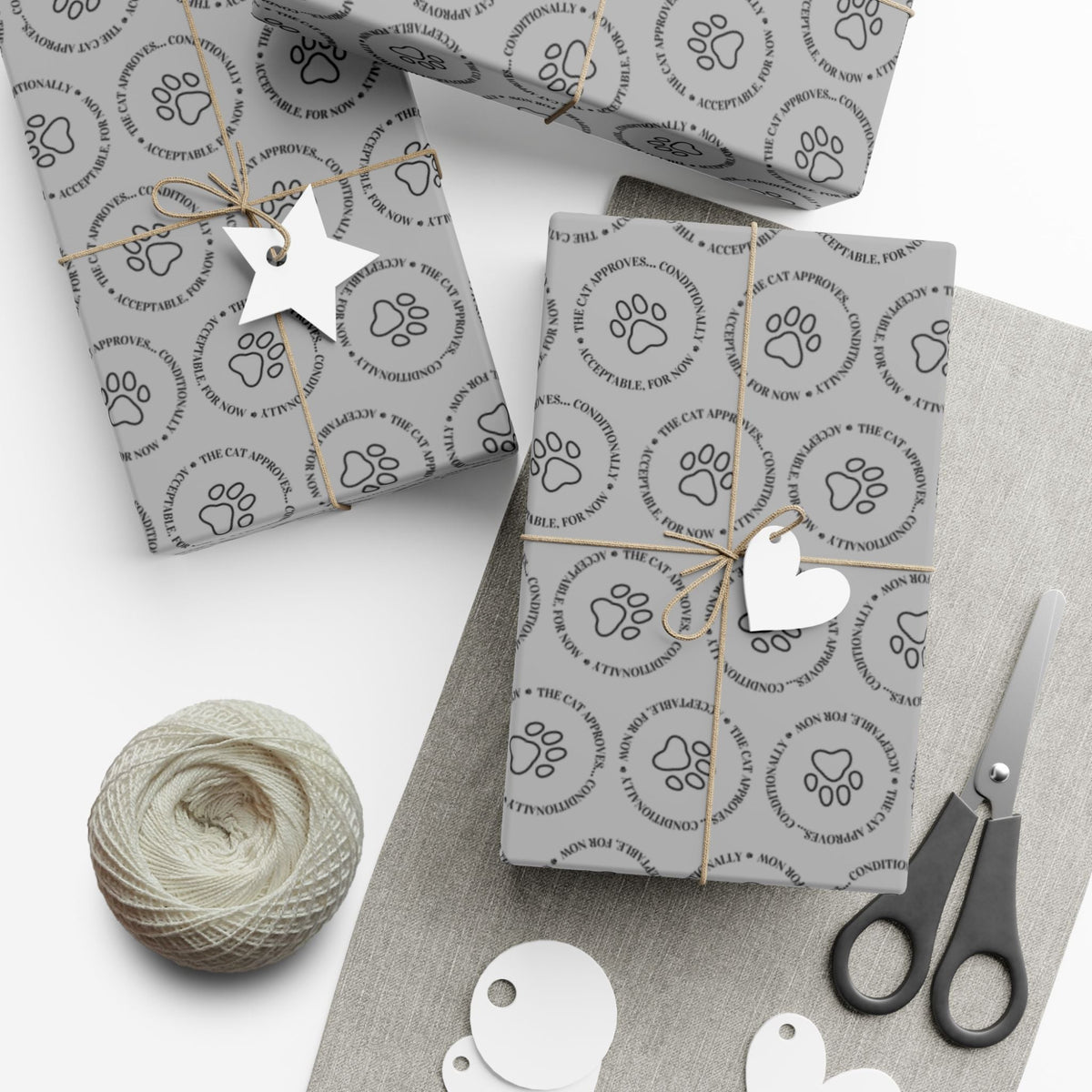 The Cat Approves Gift Wrap Paper (Cat-Themed Humor) - Gift Wrap, Paper - EpiAl's Shop