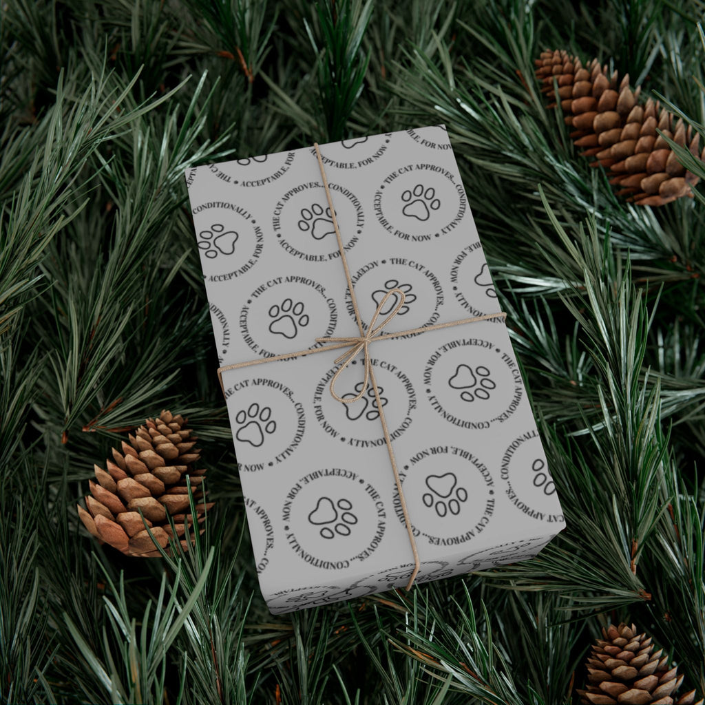The Cat Approves Gift Wrap Paper (Cat-Themed Humor) - Gift Wrap, Paper - EpiAl's Shop