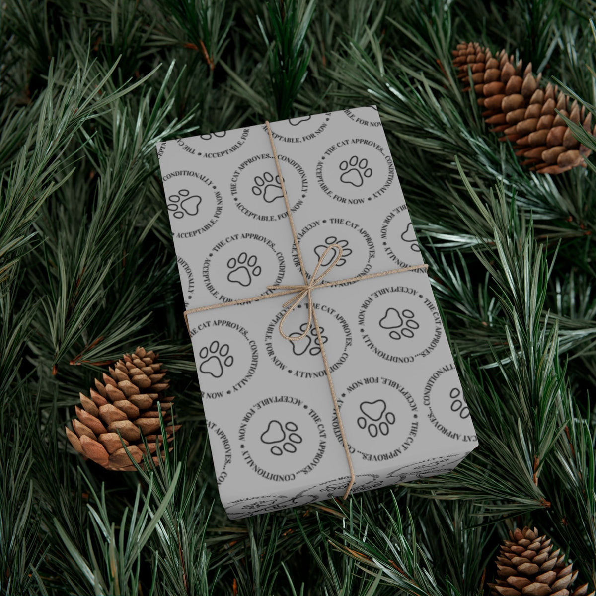 The Cat Approves Gift Wrap Paper (Cat-Themed Humor) - Gift Wrap, Paper - EpiAl's Shop