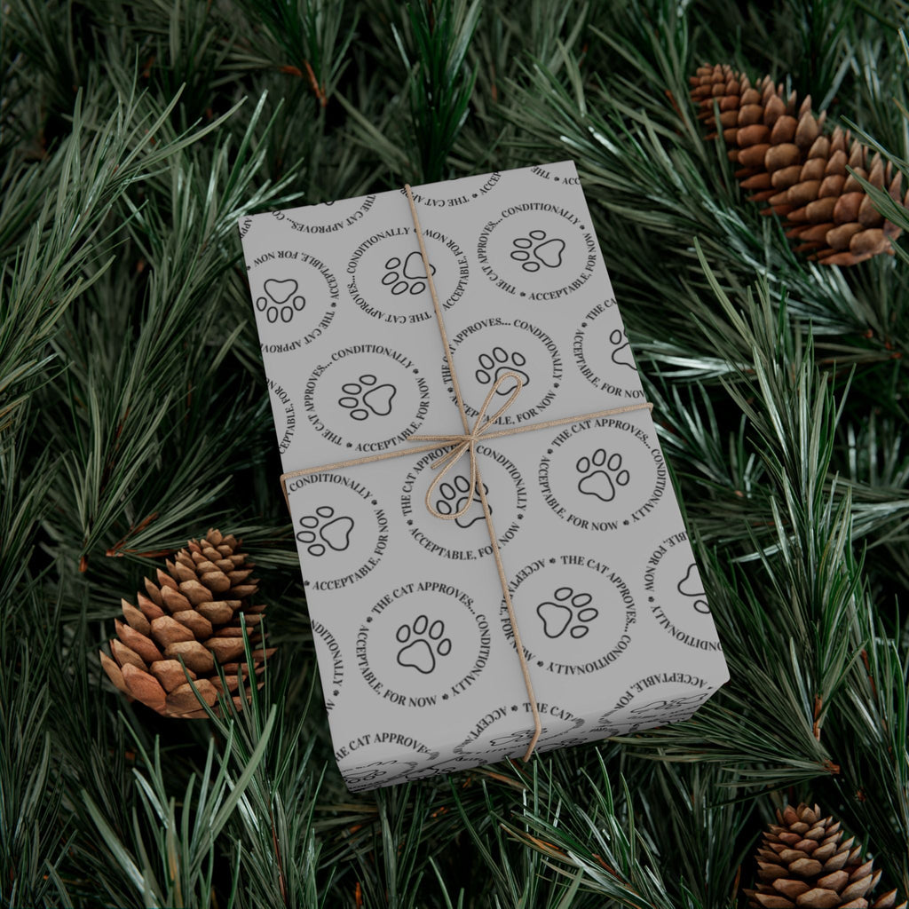 The Cat Approves Gift Wrap Paper (Cat-Themed Humor) - Gift Wrap, Paper - EpiAl's Shop