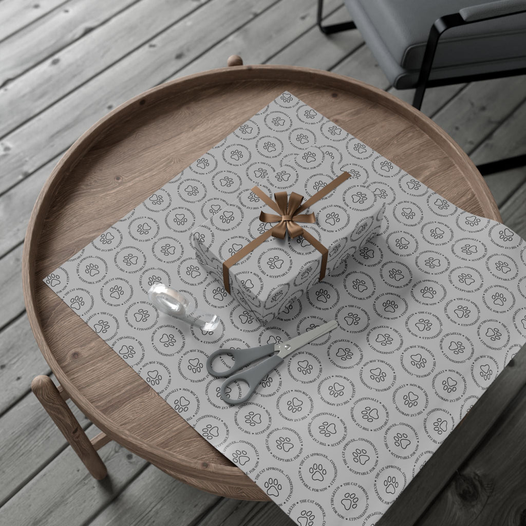 The Cat Approves Gift Wrap Paper (Cat-Themed Humor) - Gift Wrap, Paper - EpiAl's Shop