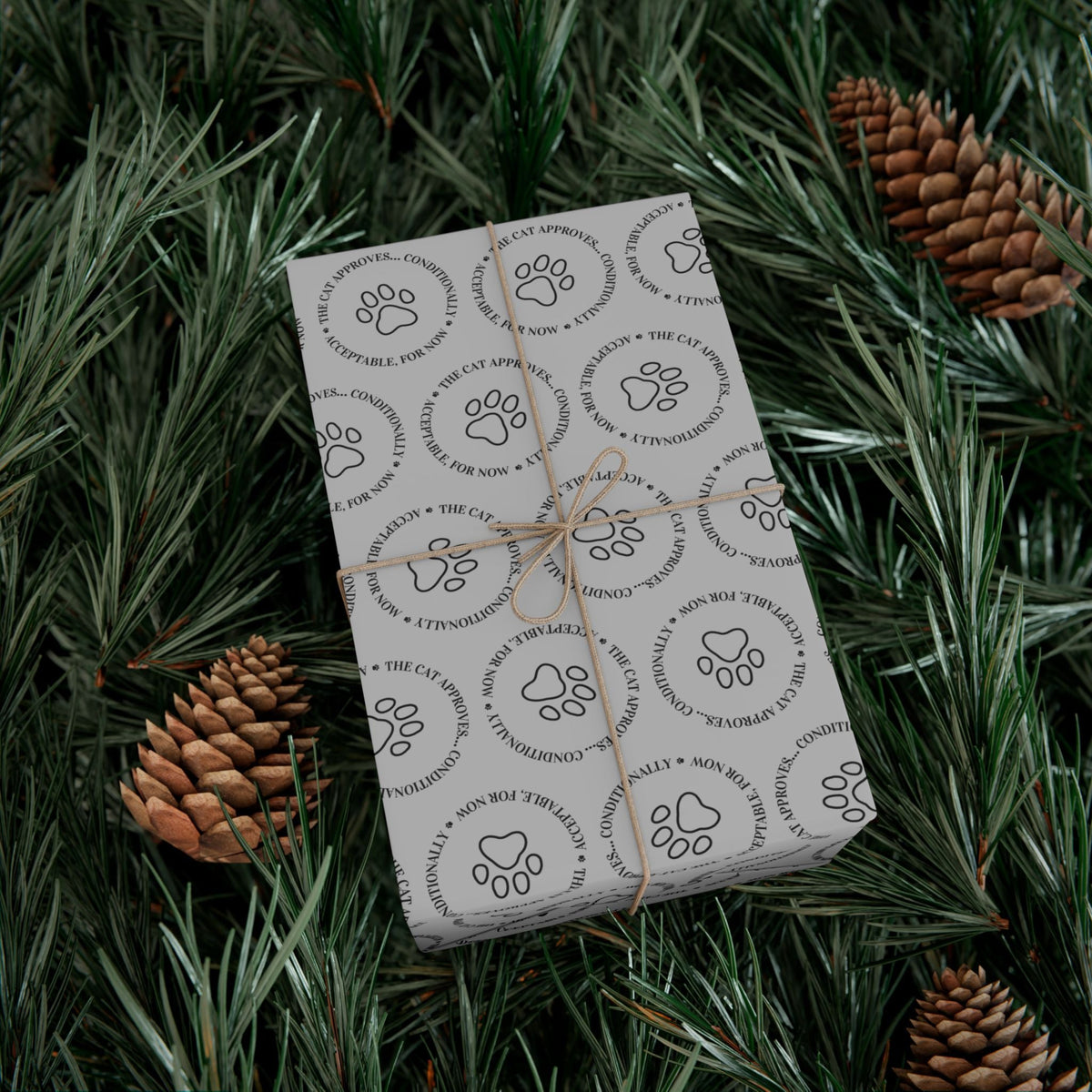 The Cat Approves Gift Wrap Paper (Cat-Themed Humor) - Gift Wrap, Paper - EpiAl's Shop