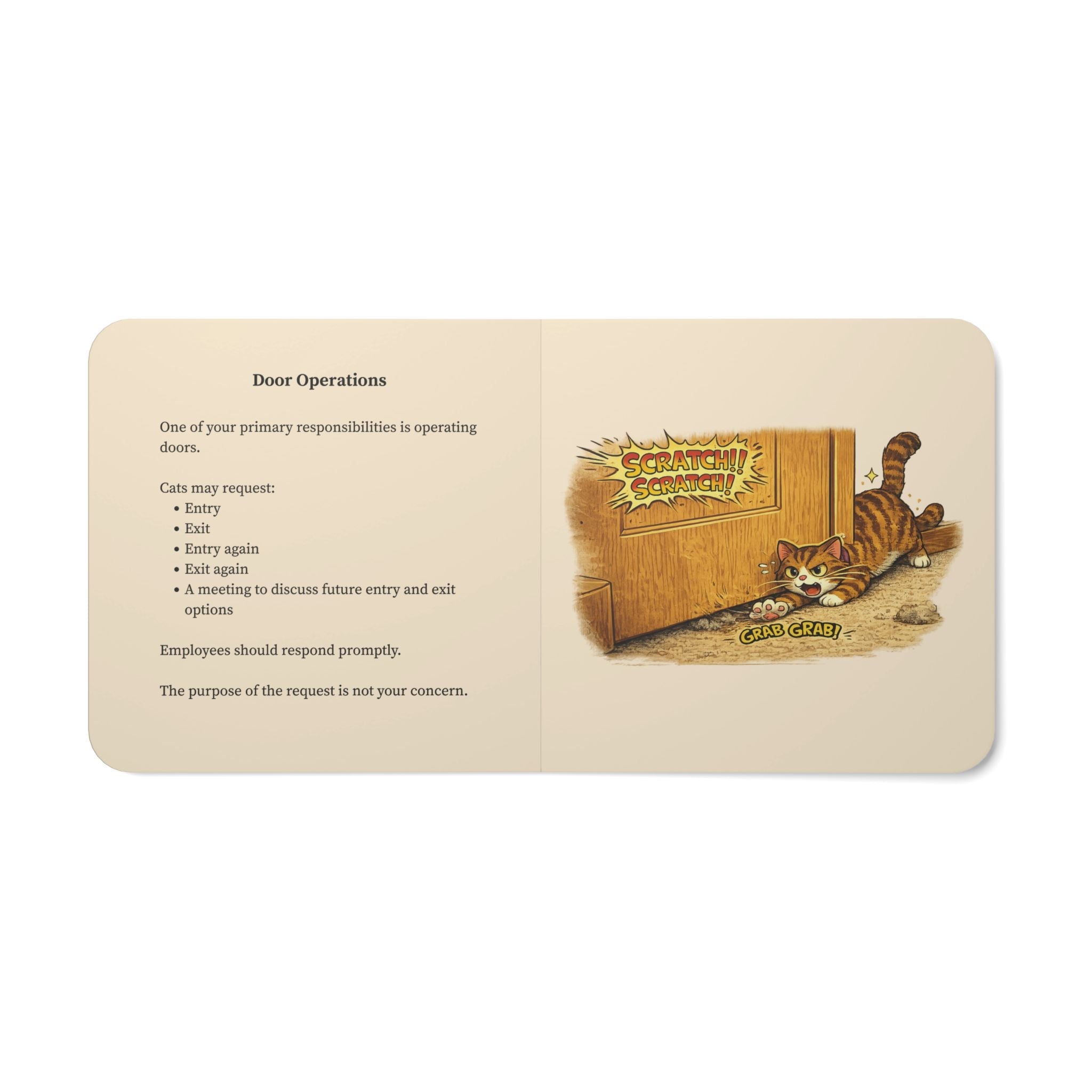 The Cat Employee Handbook Board Book – A Human’s Guide to Working for Cats - Books, Board - EpiAl's Shop