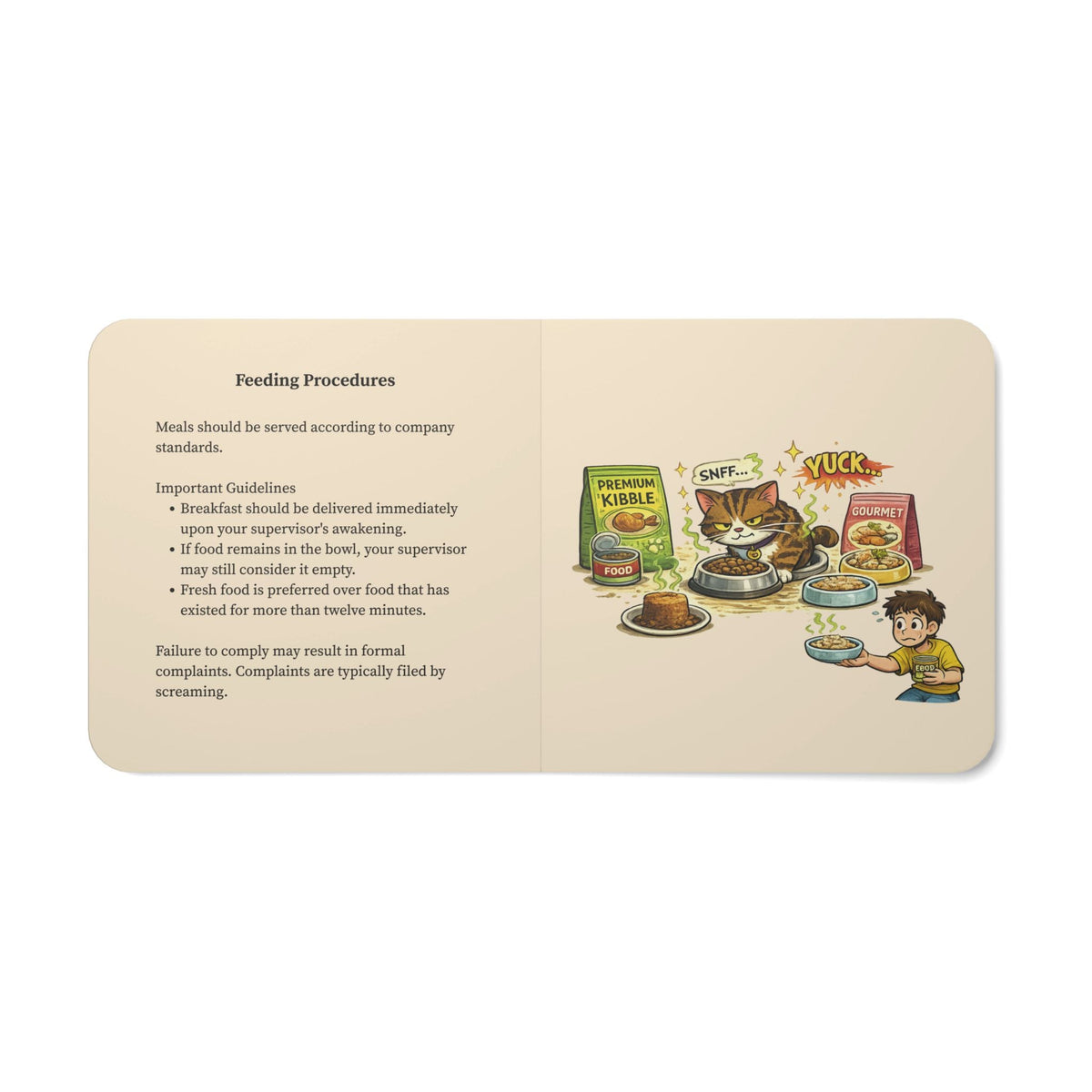 The Cat Employee Handbook Board Book – A Human’s Guide to Working for Cats - Books, Board - EpiAl's Shop