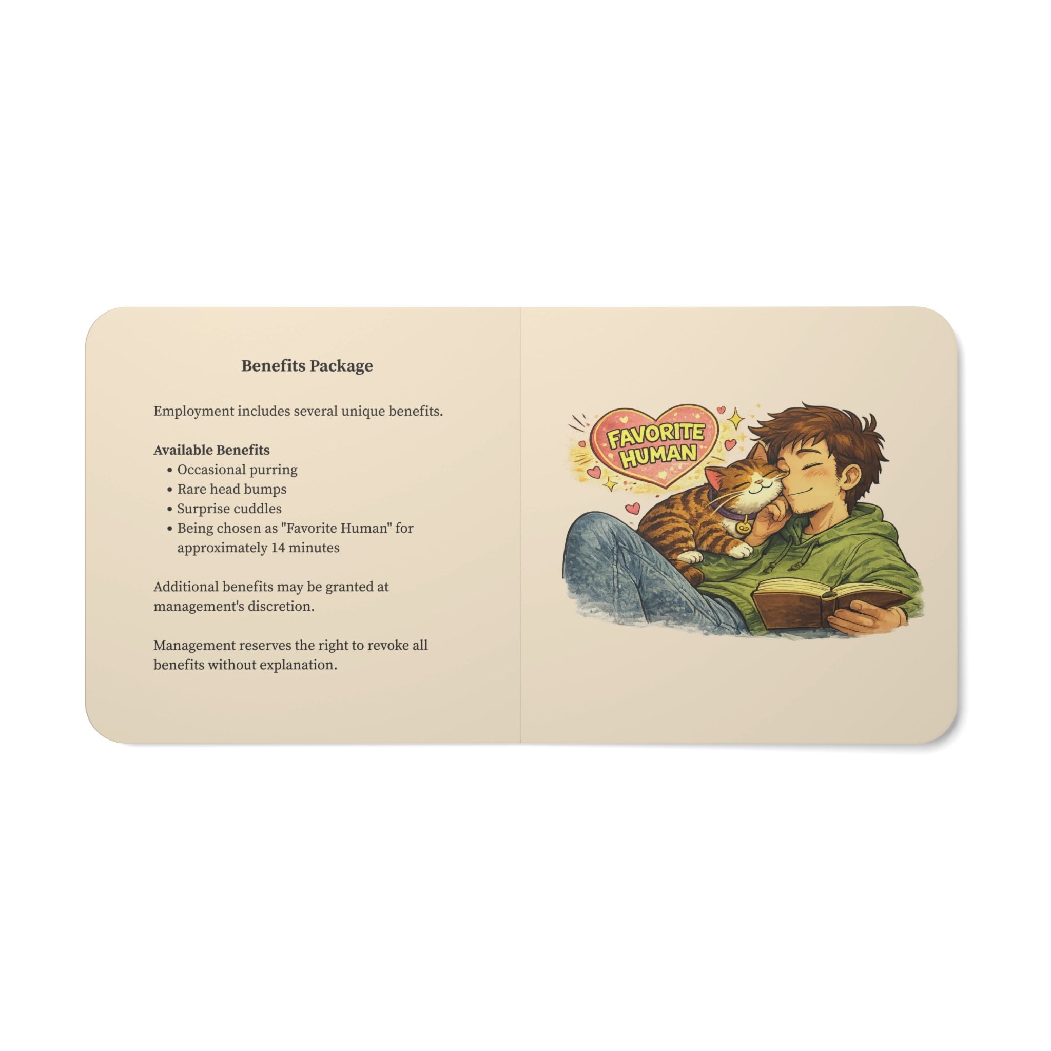 The Cat Employee Handbook Board Book – A Human’s Guide to Working for Cats - Books, Board - EpiAl's Shop