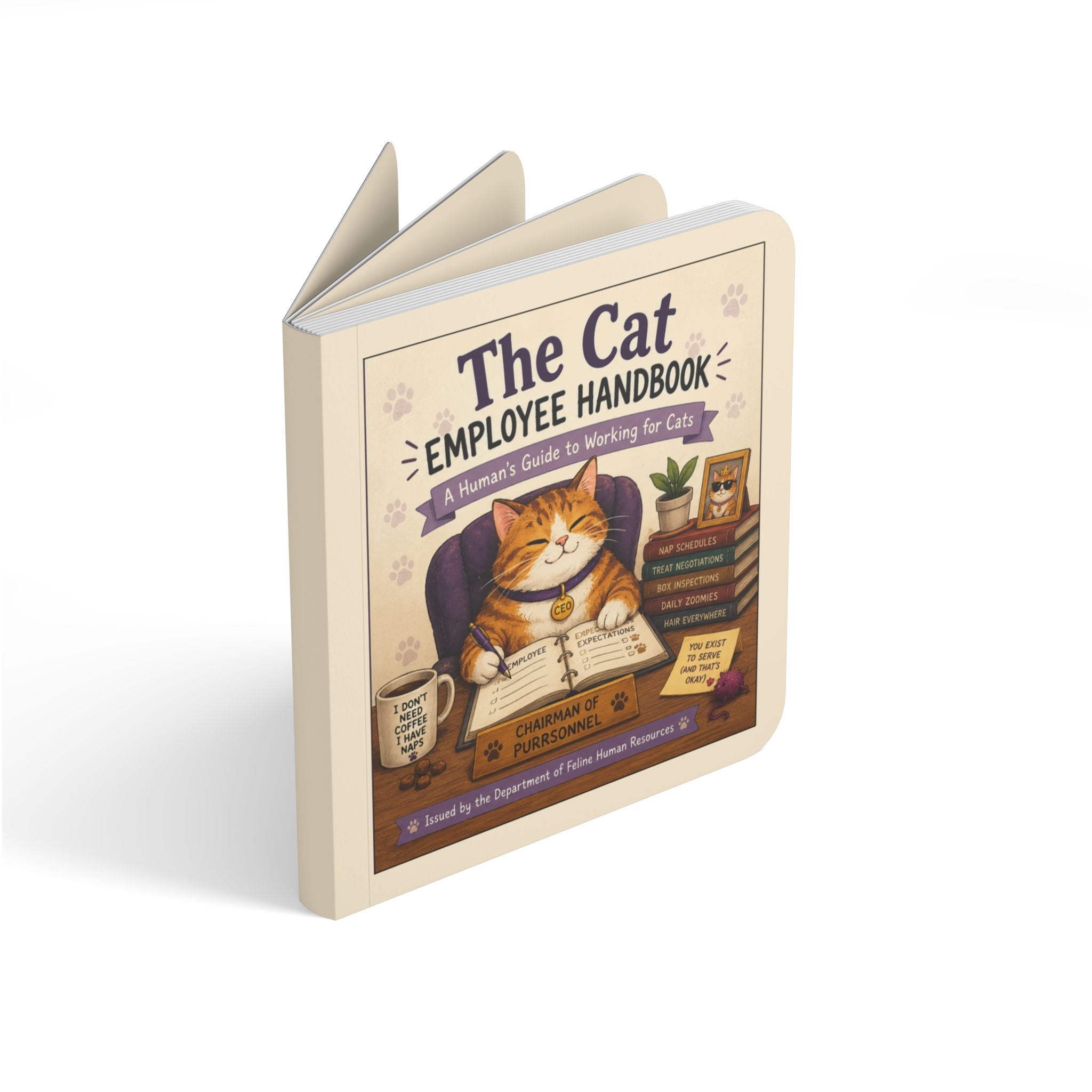 The Cat Employee Handbook Board Book – A Human’s Guide to Working for Cats - Books, Board - EpiAl's Shop