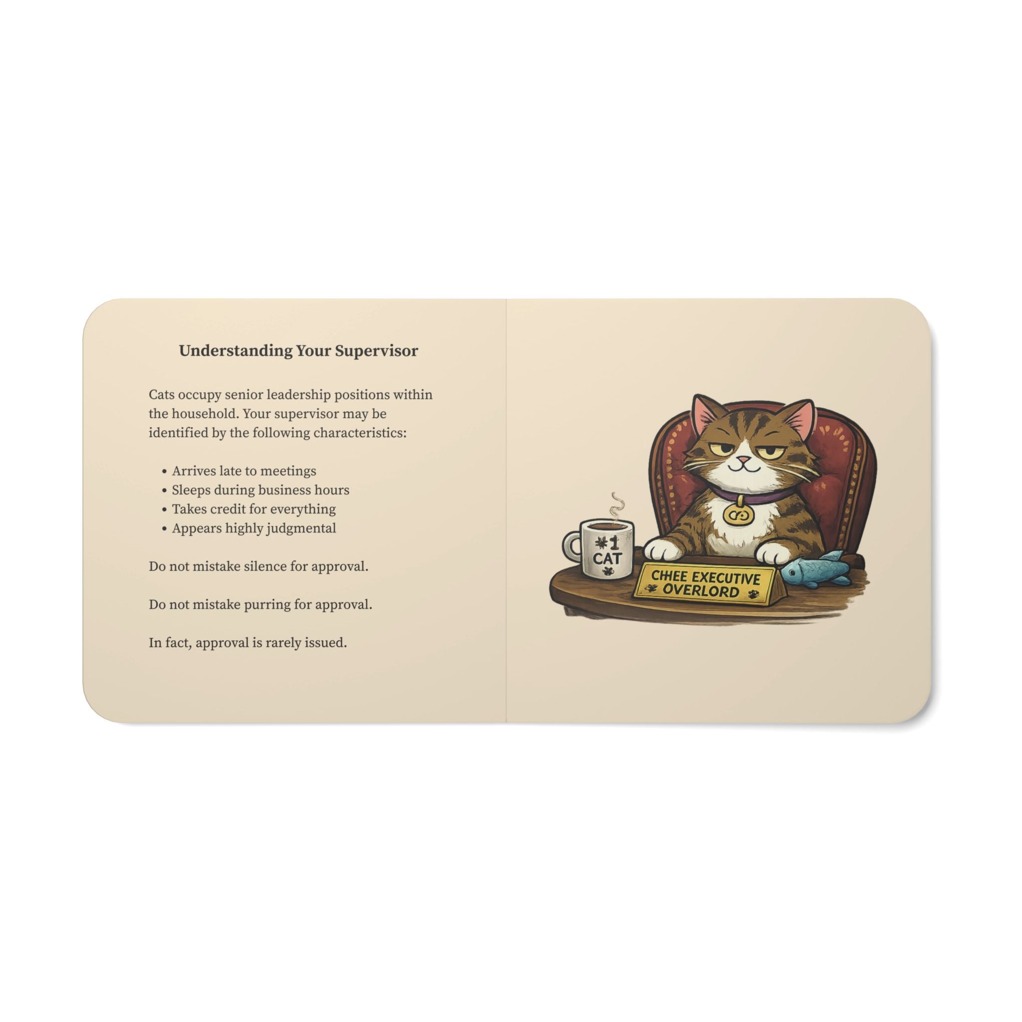 The Cat Employee Handbook Board Book – A Human’s Guide to Working for Cats - Books, Board - EpiAl's Shop