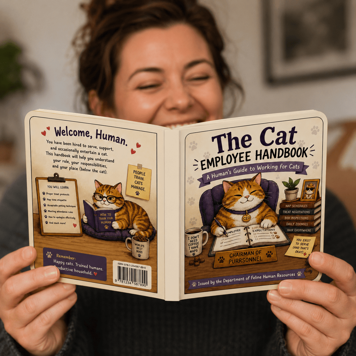 The Cat Employee Handbook Board Book – A Human’s Guide to Working for Cats - Books, Board - EpiAl's Shop