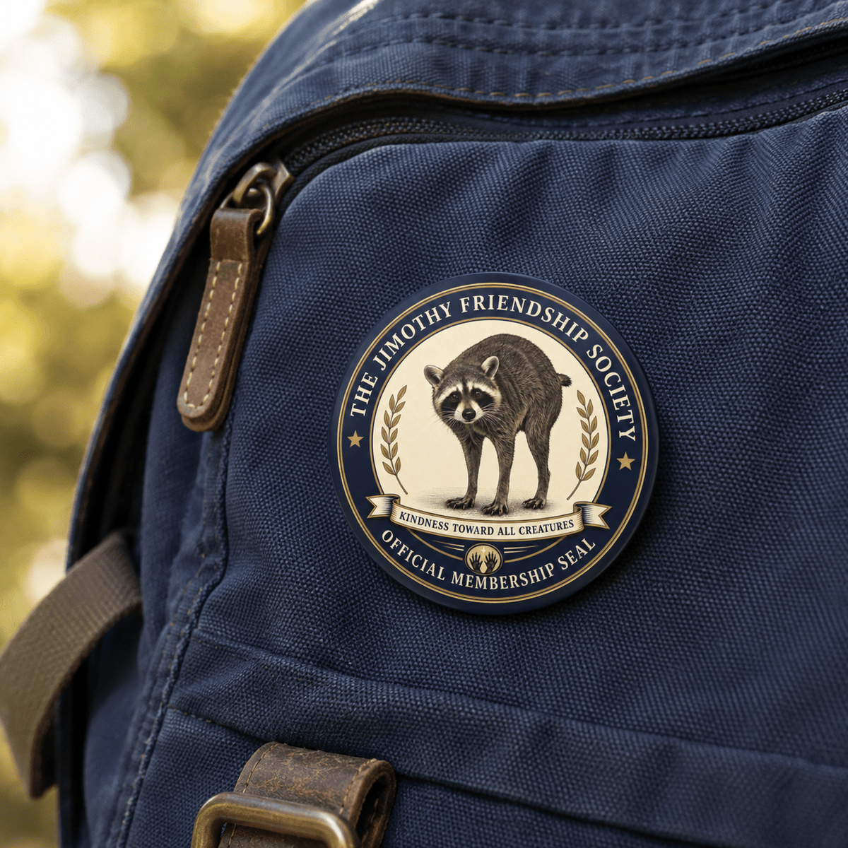 The Jimothy Friendship Society 3" Pinback Button | Official Membership Seal - Buttons, Pinback - EpiAl's Shop