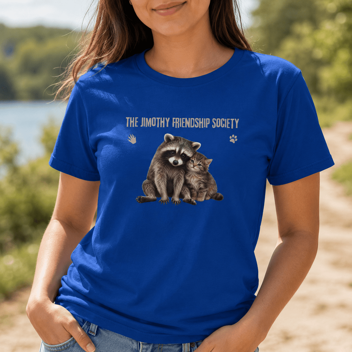 The Jimothy Friendship Society T-Shirt | Raccoon and Kitten Tee - Clothing, Unisex, T-Shirts - EpiAl's Shop