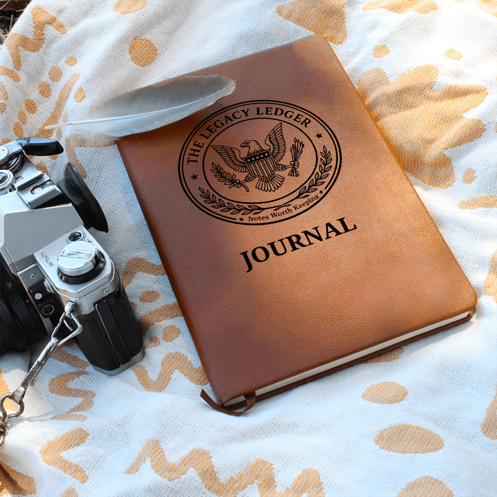 The Legacy Ledger Journal | Vintage Faux Seal Vegan Leather Notebook - Paper Products, Notebooks and Journals - EpiAl's Shop