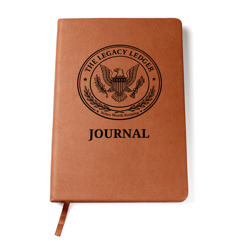 The Legacy Ledger Journal | Vintage Faux Seal Vegan Leather Notebook - Paper Products, Notebooks and Journals - EpiAl's Shop