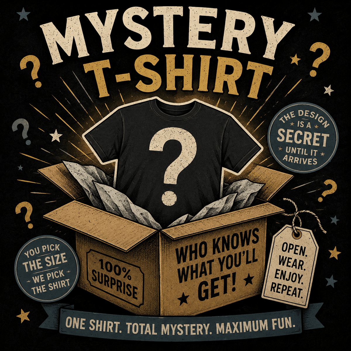 The Mystery Shirt! - Clothing, Unisex, T-Shirts - EpiAl's Shop