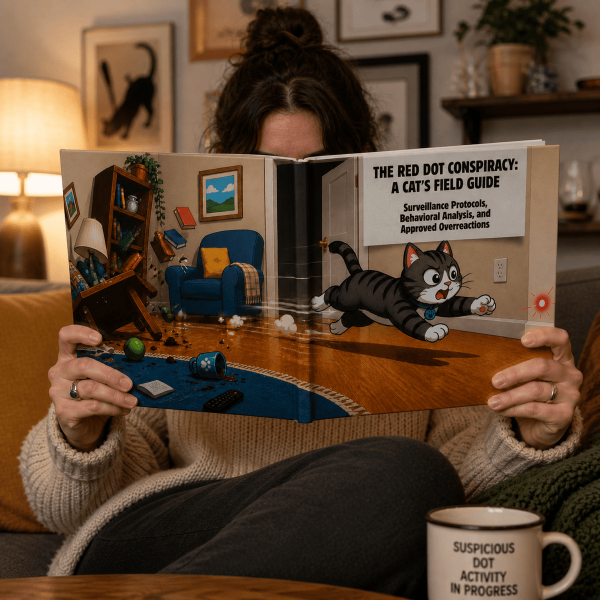 The Red Dot Conspiracy: A Cat’s Field Guide – Official Surveillance Handbook (Hardcover) - Books, Hardcover - EpiAl's Shop