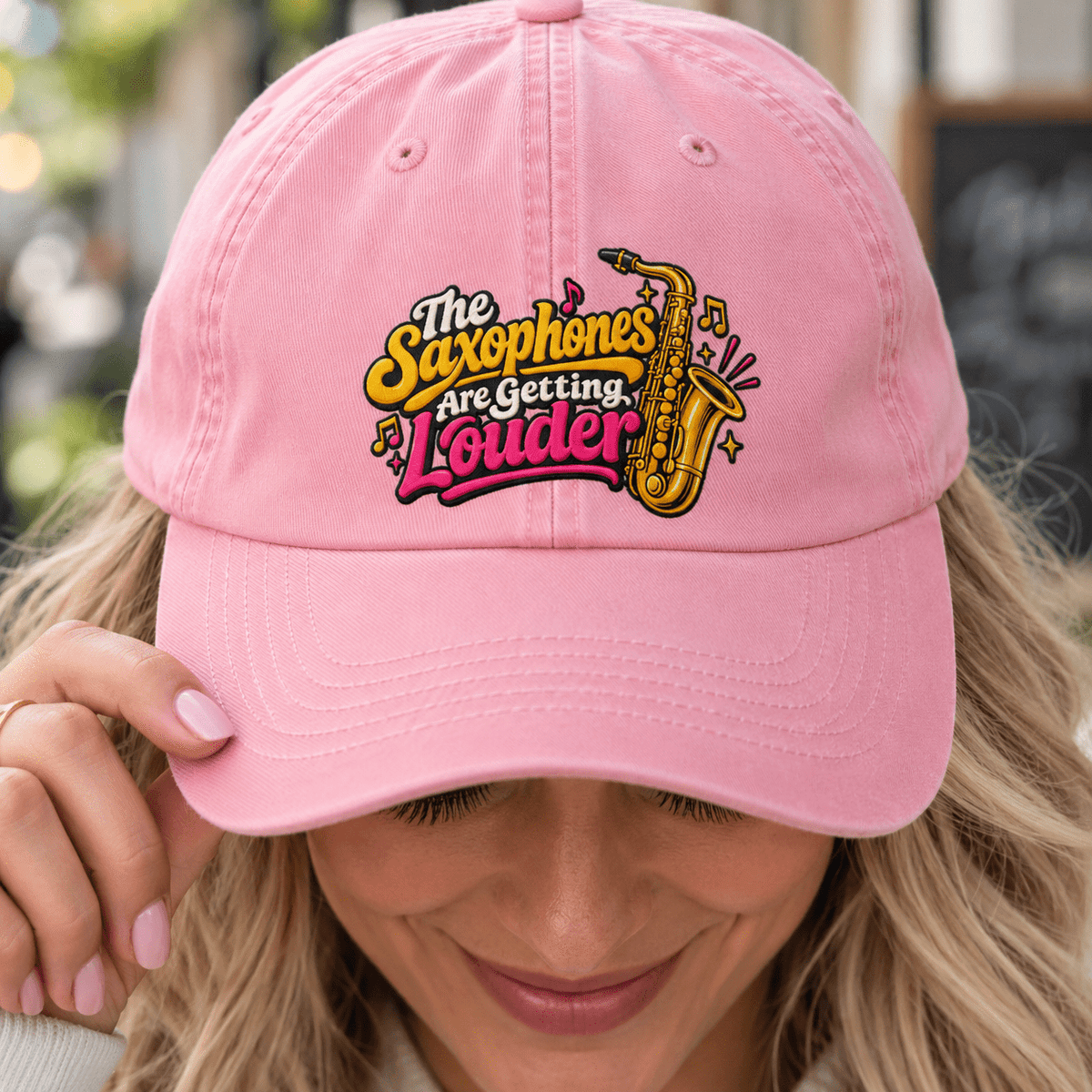 The Saxophones Are Getting Louder Dad Hat | Viral IYKYK Cap - Hats, Baseball & Trucker - EpiAl's Shop