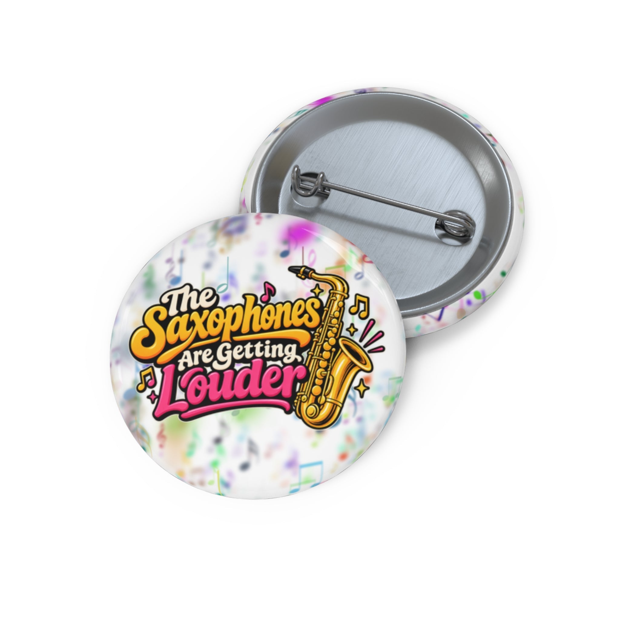 The Saxophones Are Getting Louder Pinback Button | Viral IYKYK Meme Pin - Buttons, Pinback - EpiAl's Shop