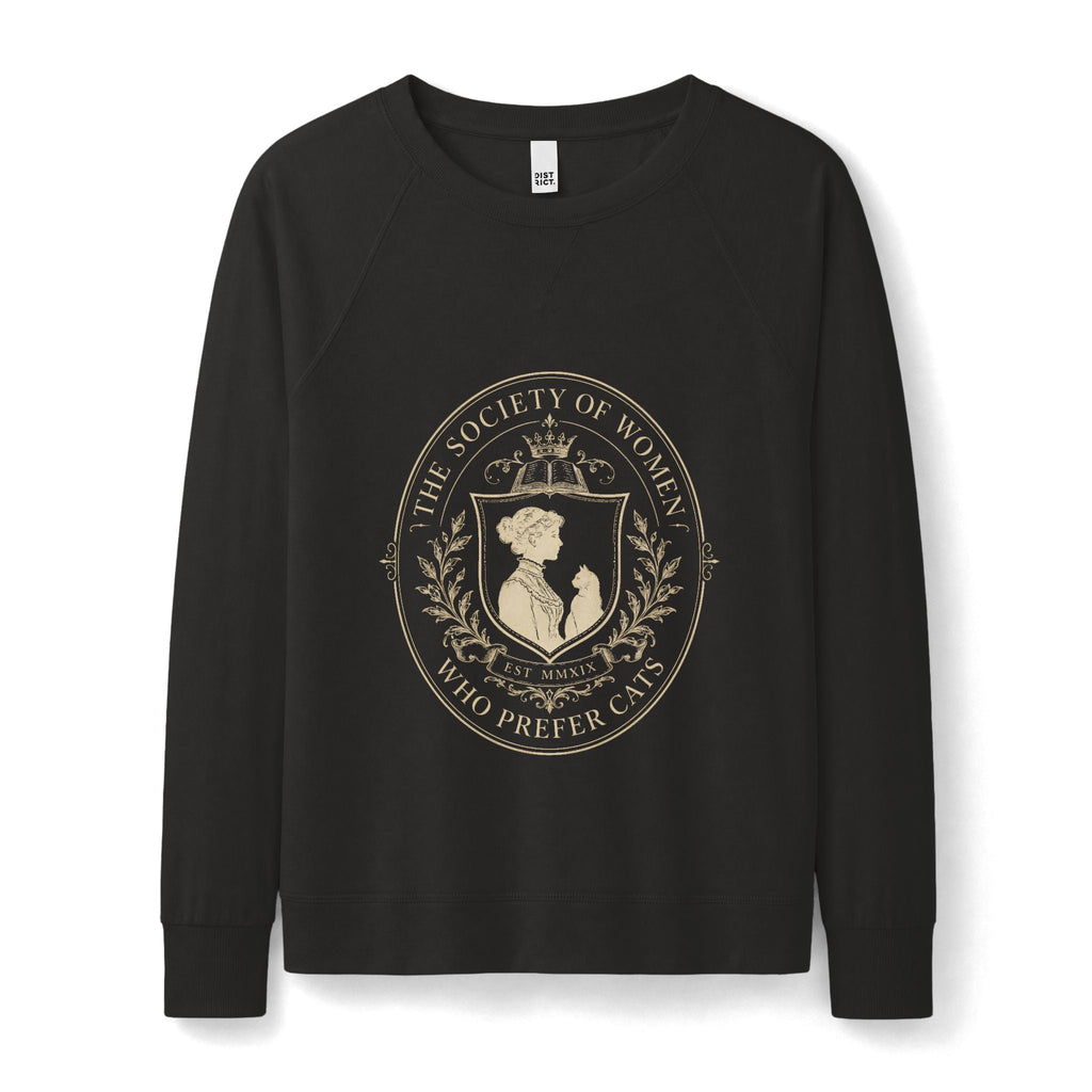 The Society of Women Who Prefer Cats Lightweight Sweatshirt - Clothing, Unisex, Sweatshirts - EpiAl's Shop