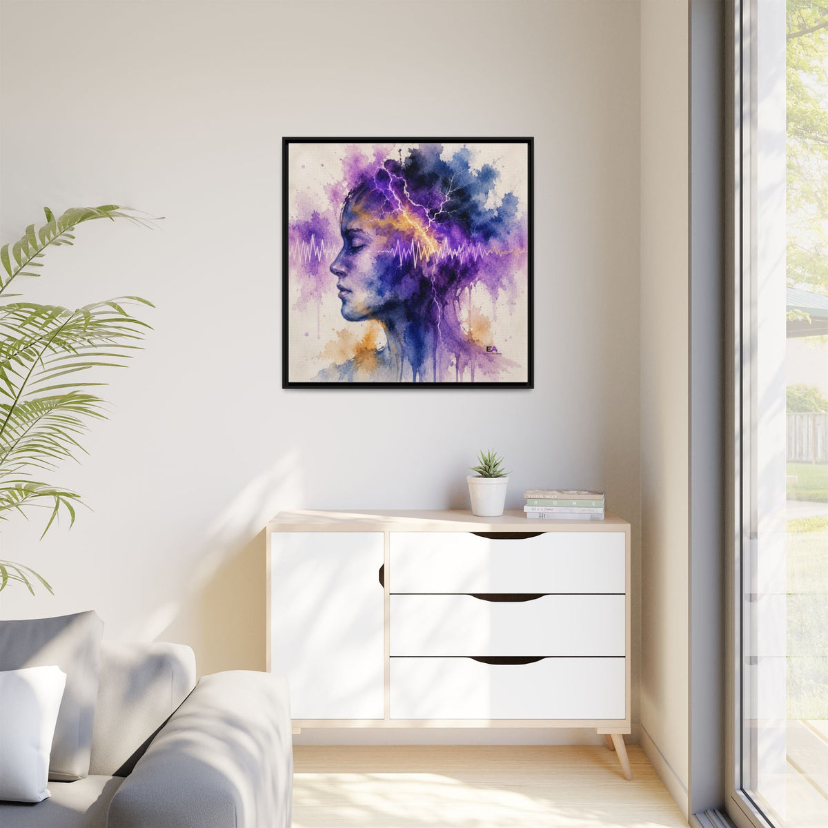 The Space Between Sparks Canvas Wall Art - Decor, Artwork, Prints - EpiAl's Shop