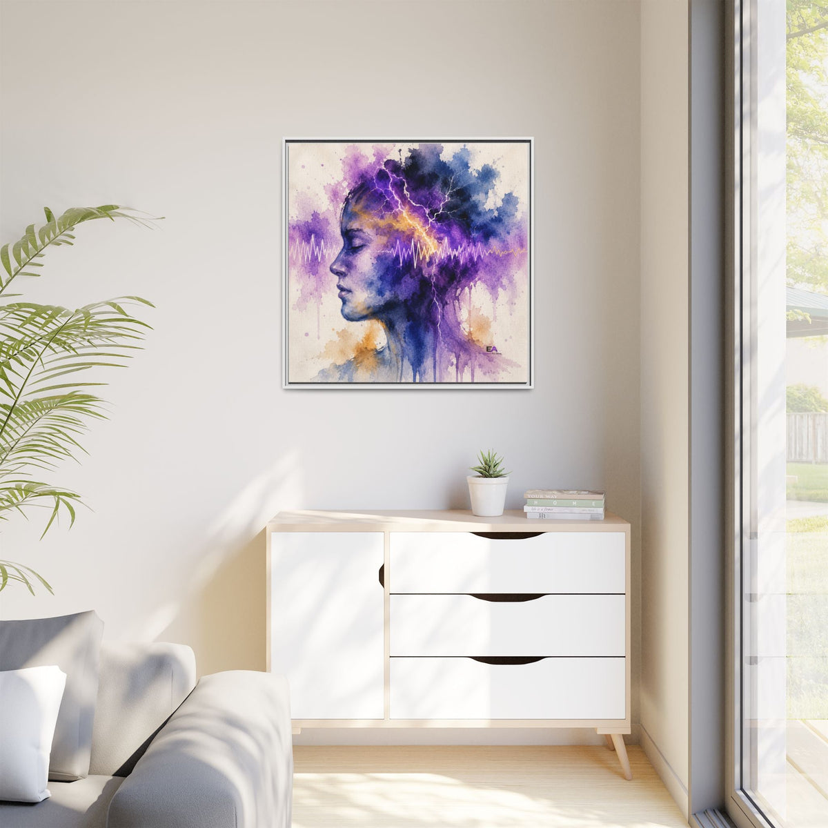 The Space Between Sparks Canvas Wall Art - Decor, Artwork, Prints - EpiAl's Shop
