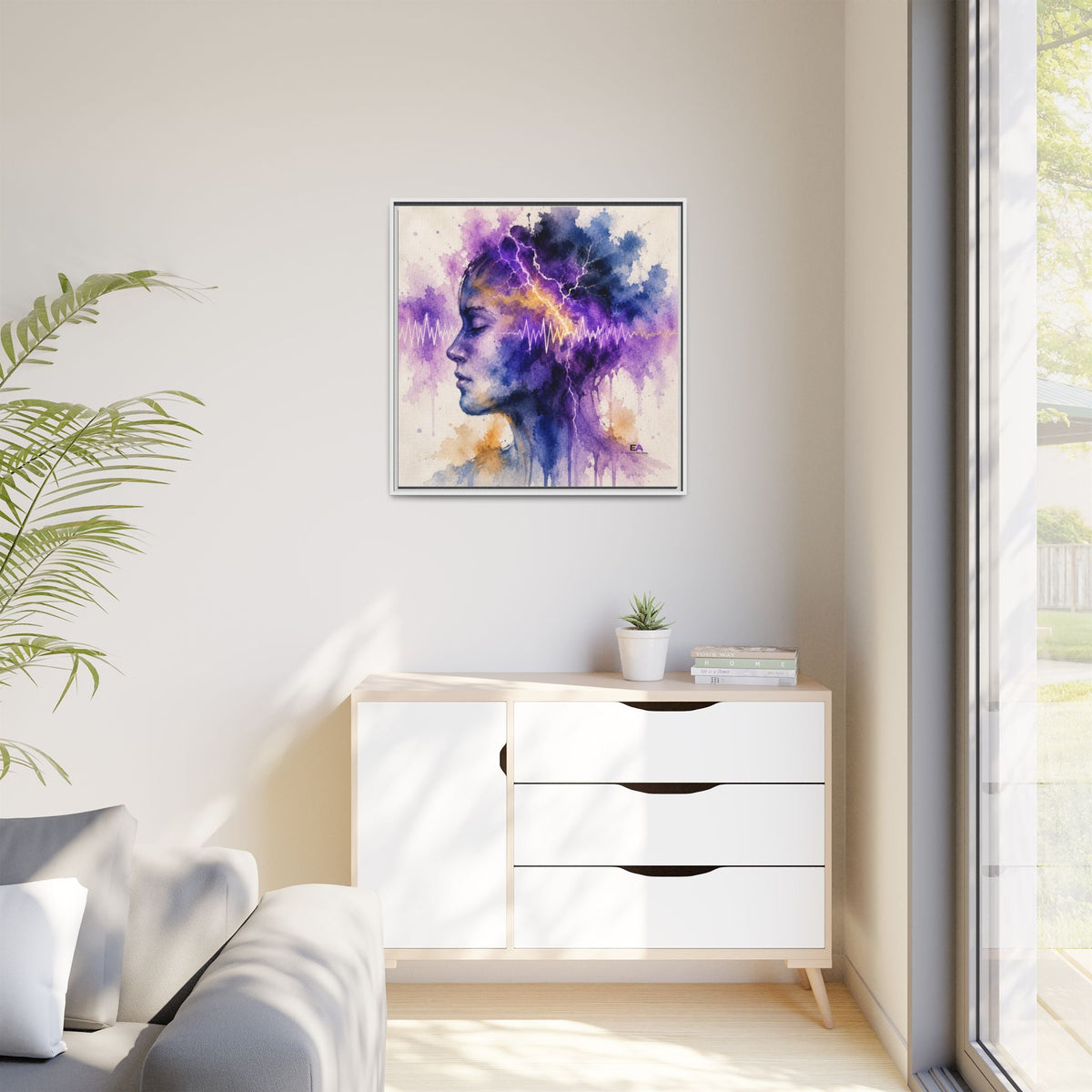 The Space Between Sparks Canvas Wall Art - Decor, Artwork, Prints - EpiAl's Shop