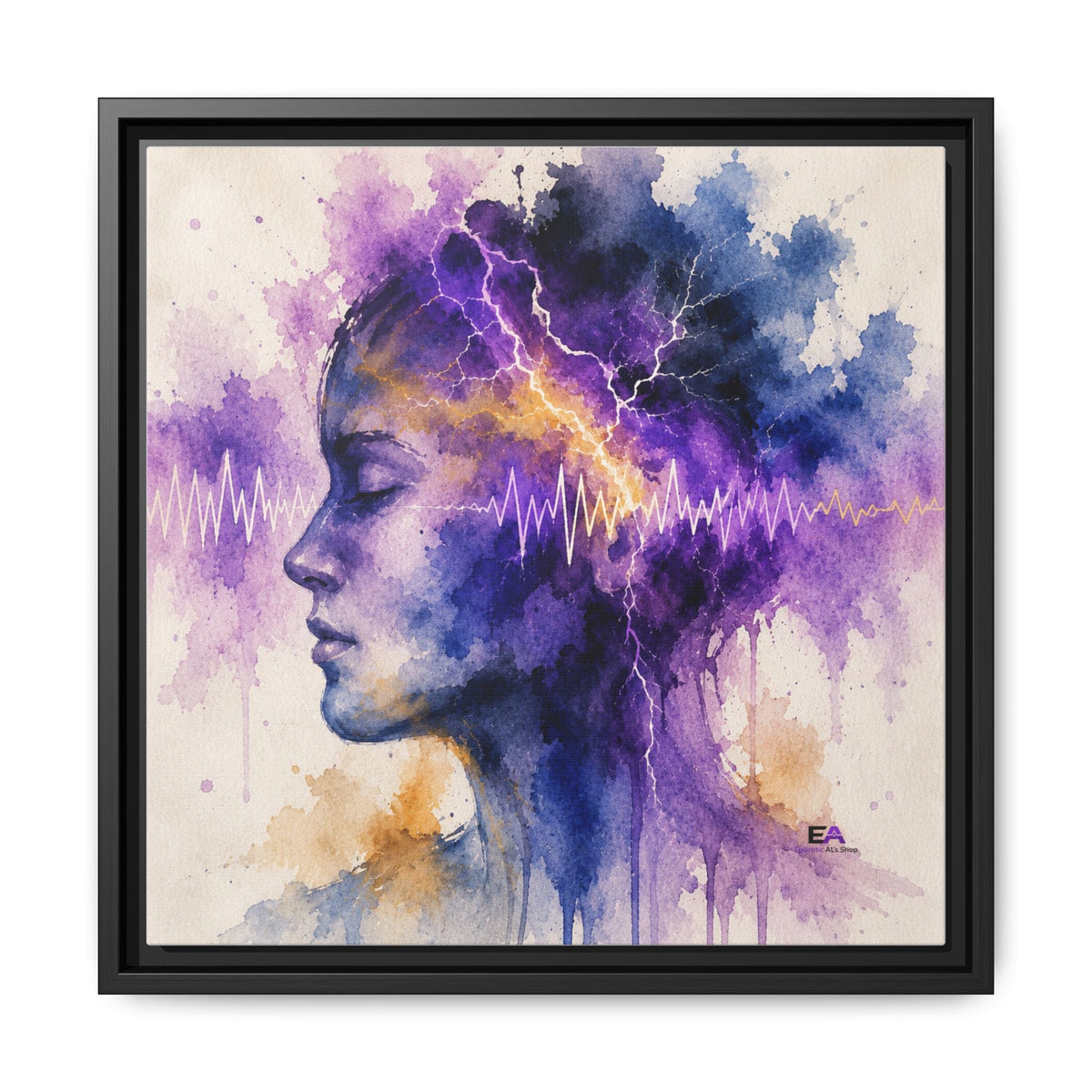 The Space Between Sparks Canvas Wall Art - Decor, Artwork, Prints - EpiAl's Shop