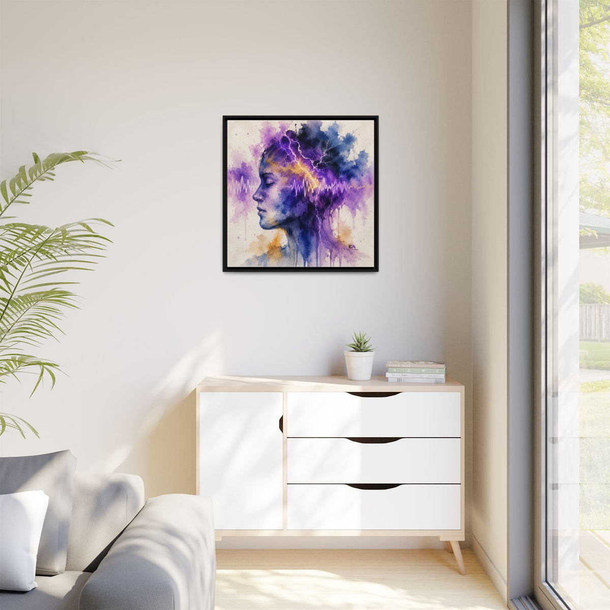 The Space Between Sparks Canvas Wall Art - Decor, Artwork, Prints - EpiAl's Shop