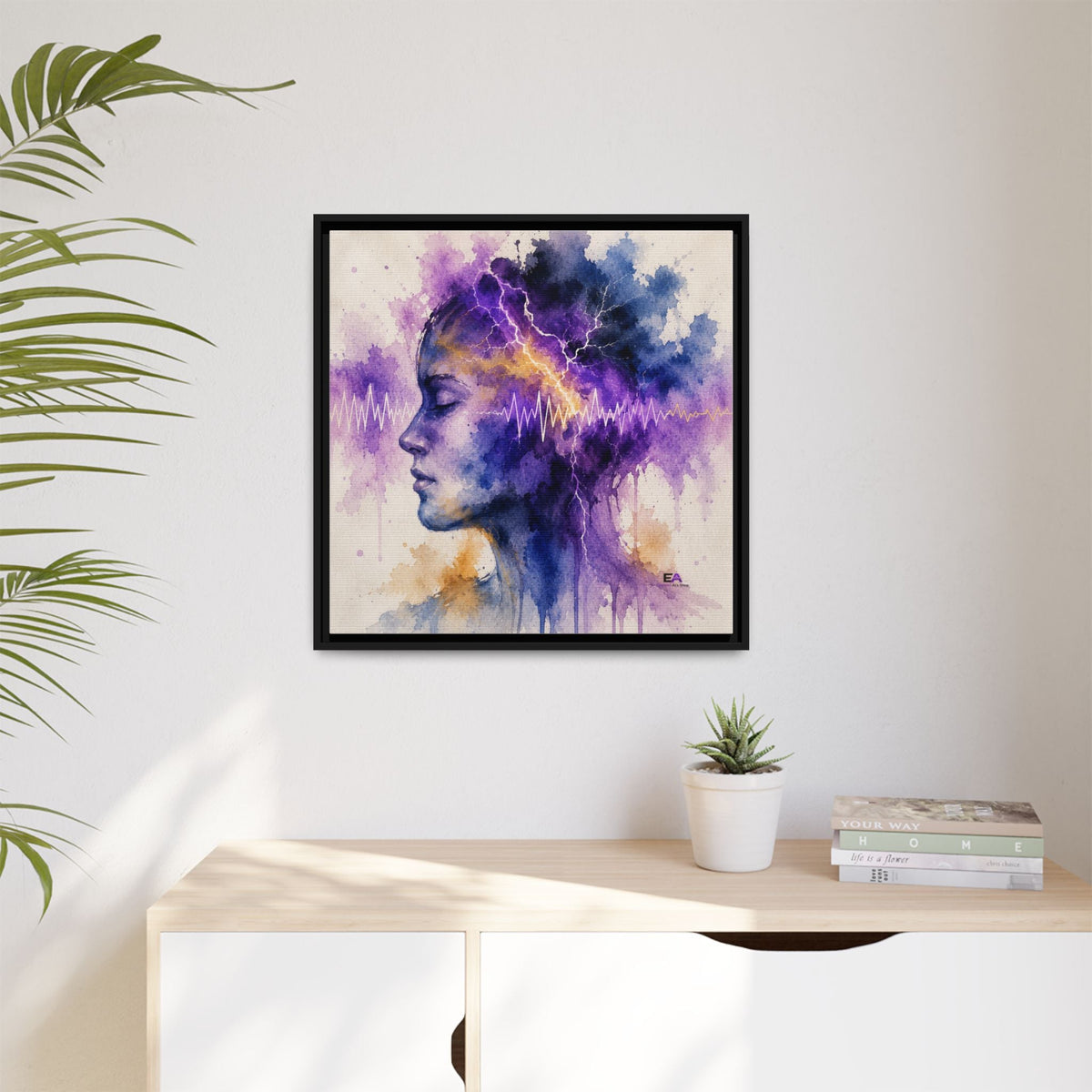 The Space Between Sparks Canvas Wall Art - Decor, Artwork, Prints - EpiAl's Shop