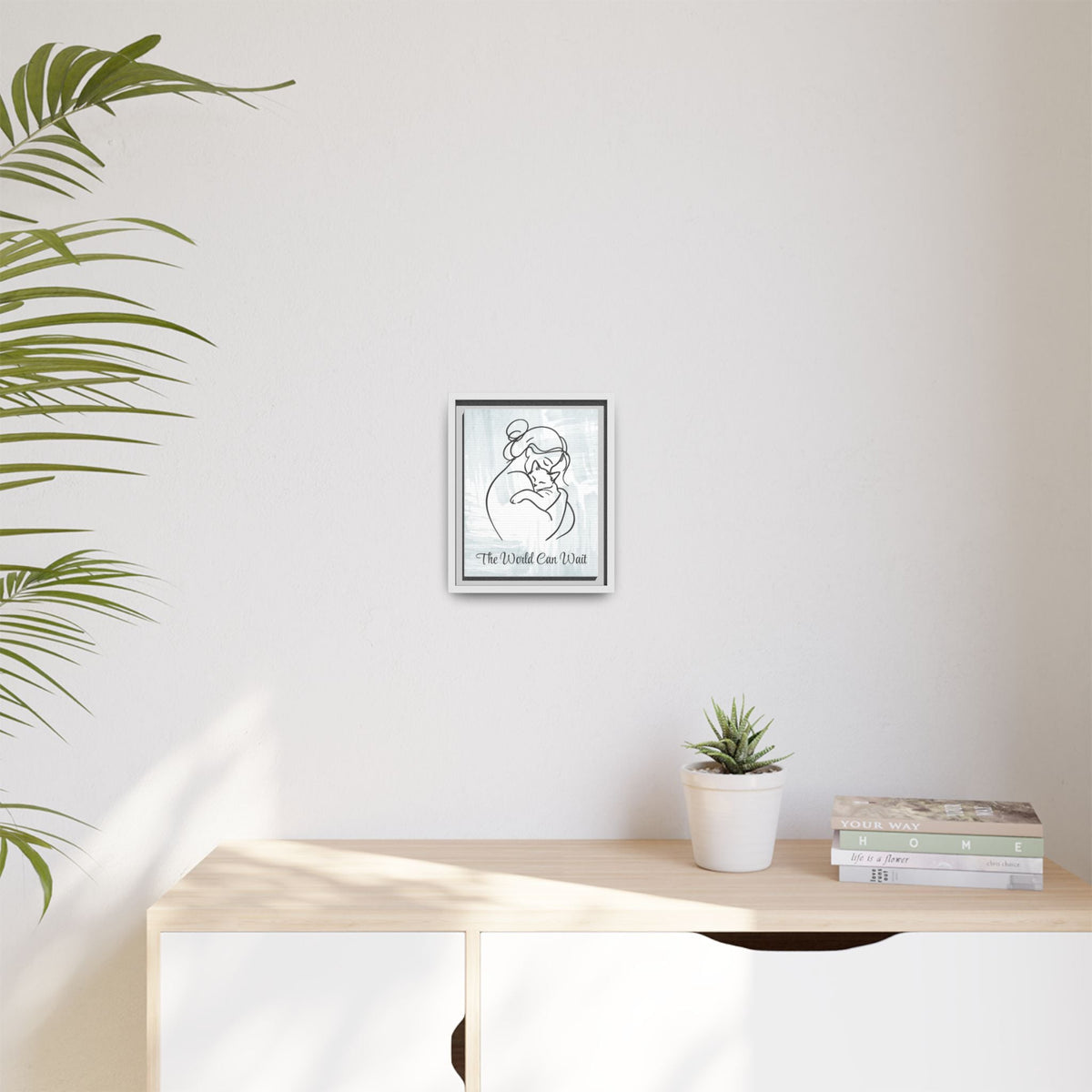 The World Can Wait Cat Canvas Print - Decor, Artwork, Prints - EpiAl's Shop