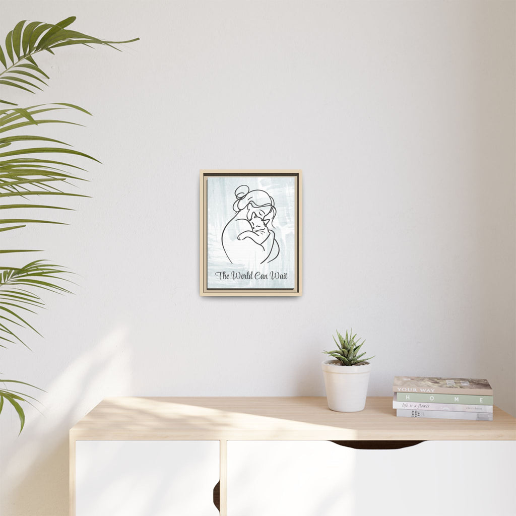 The World Can Wait Cat Canvas Print - Decor, Artwork, Prints - EpiAl's Shop