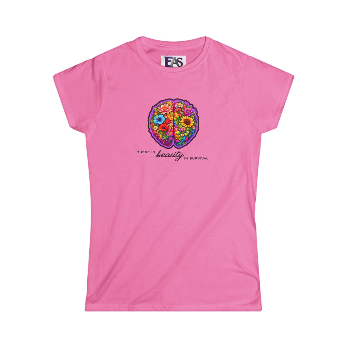 There Is Beauty in Survival Floral Brain Tee - Clothing, Women, T-Shirts - EpiAl's Shop