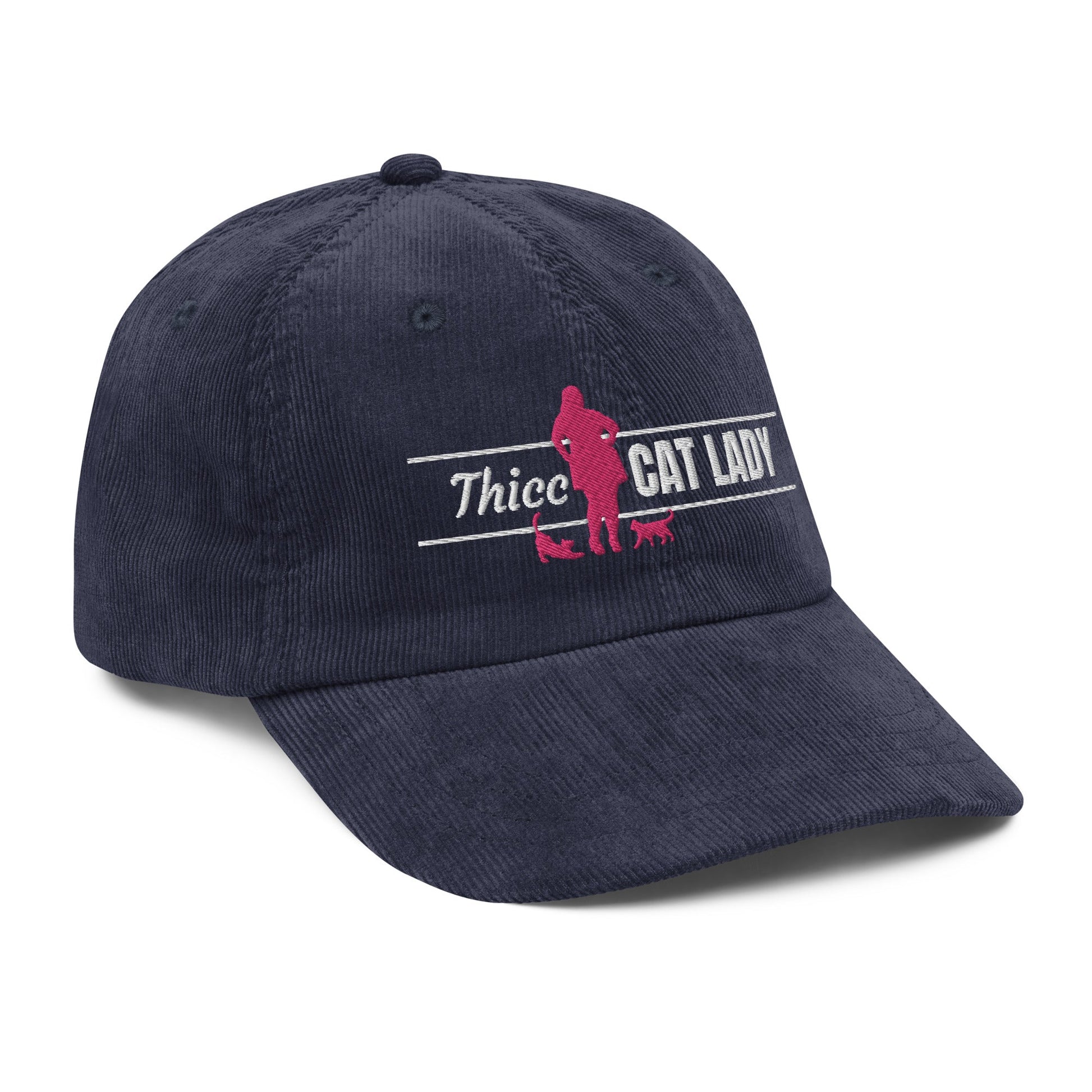 Thicc Cat Lady Corduroy Hat - Hats - EpiAl's Shop