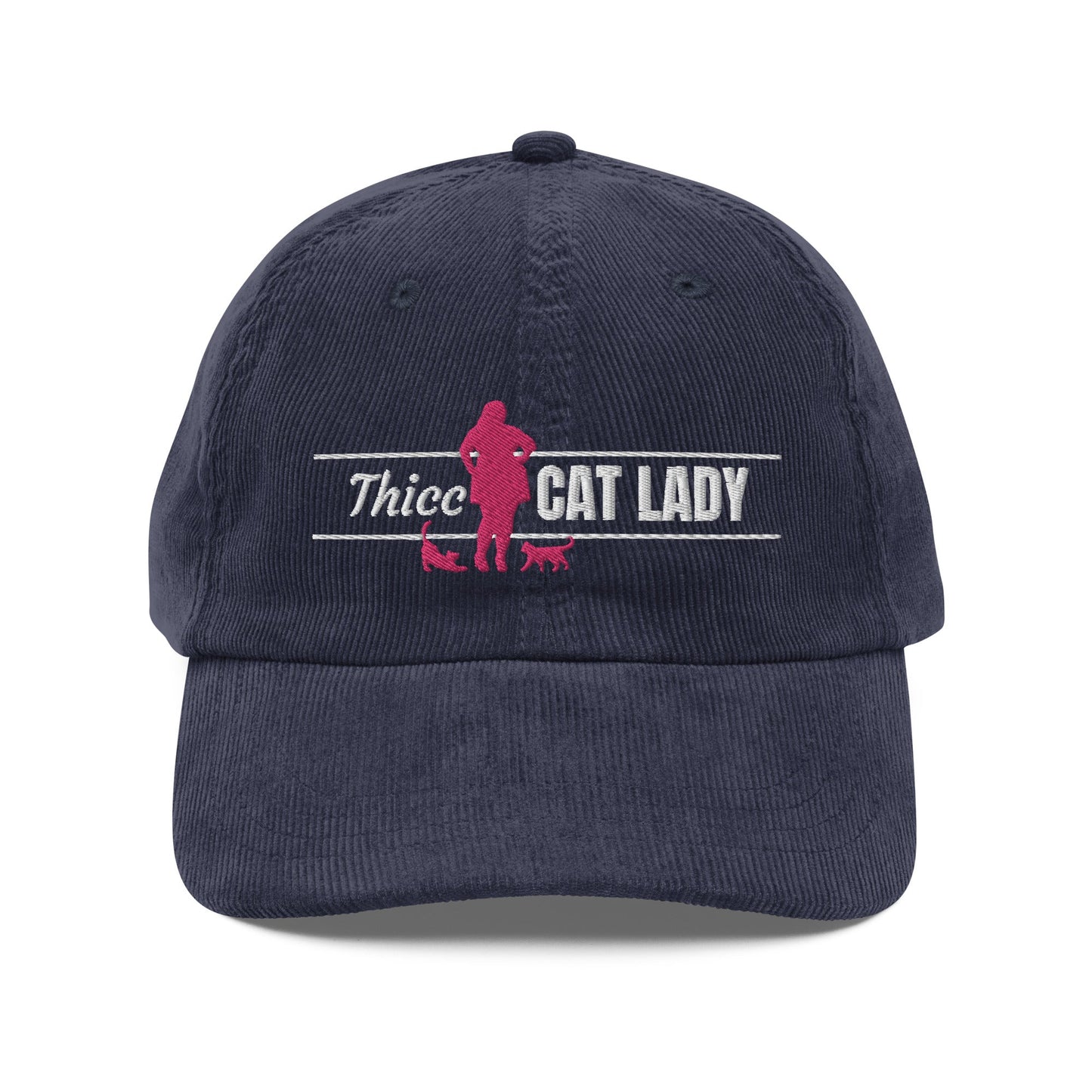 Thicc Cat Lady Corduroy Hat - Hats - EpiAl's Shop