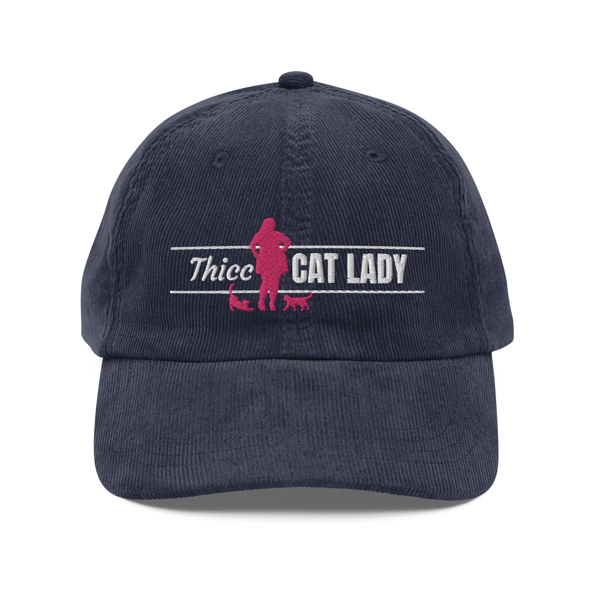 Thicc Cat Lady Corduroy Hat - Hats - EpiAl's Shop