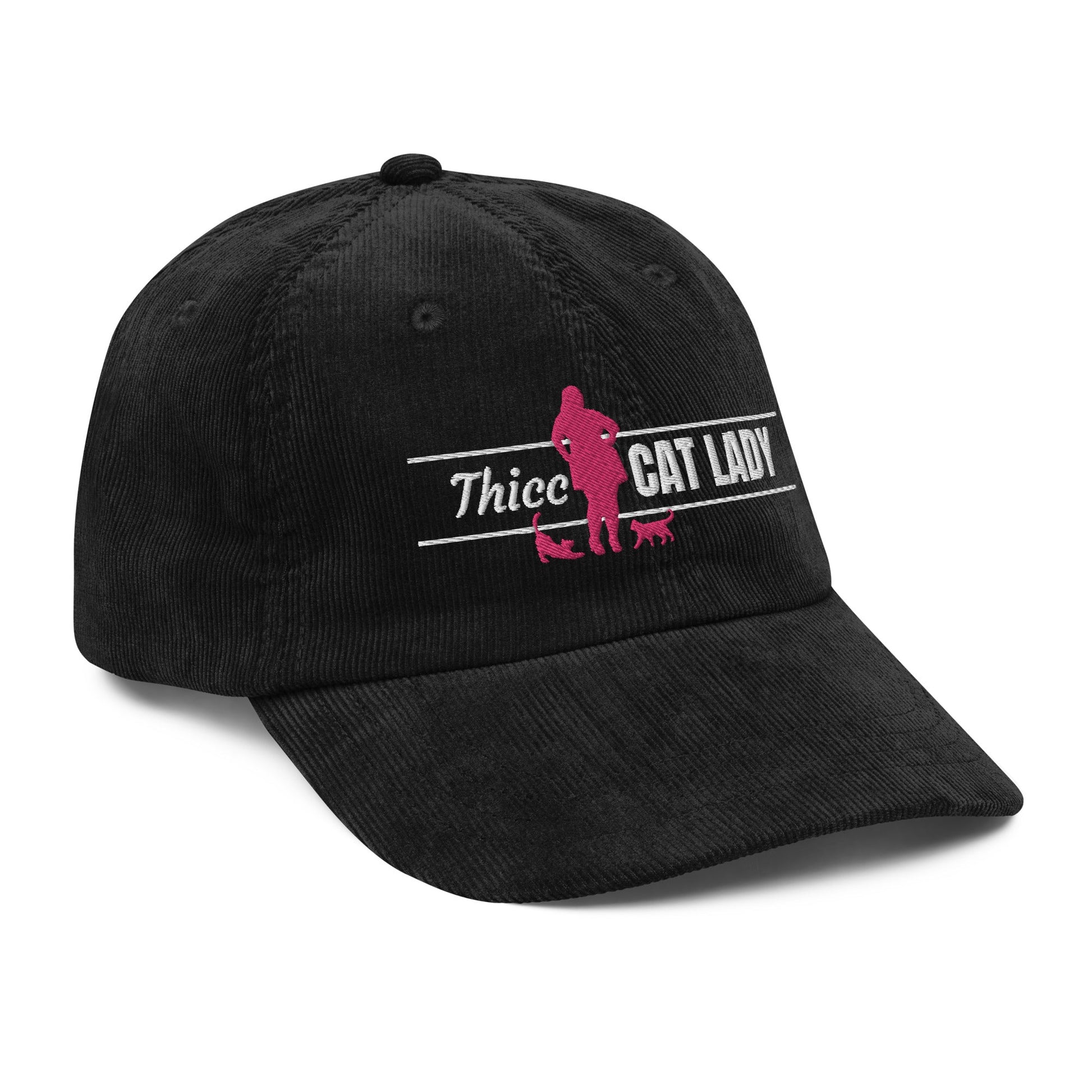 Thicc Cat Lady Corduroy Hat - Hats - EpiAl's Shop
