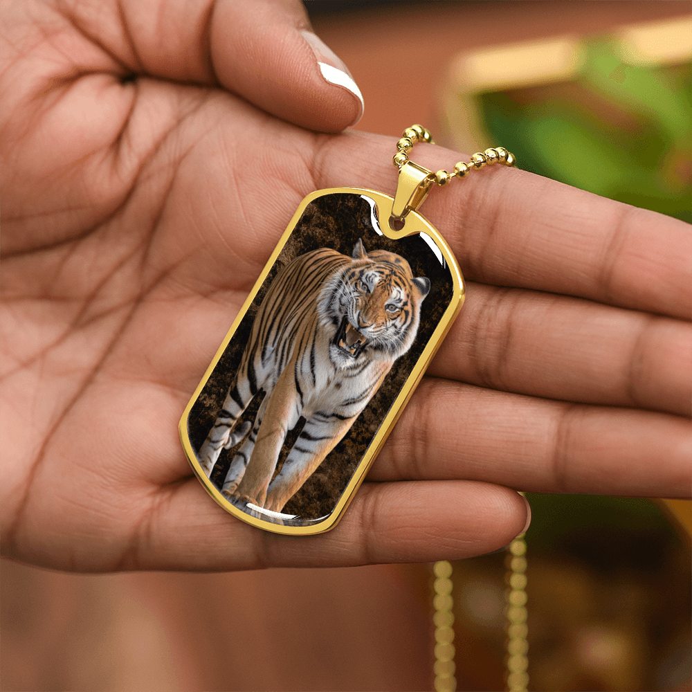 Threatening Tiger Necklace - Jewelry, Necklaces - EpiAl's Shop
