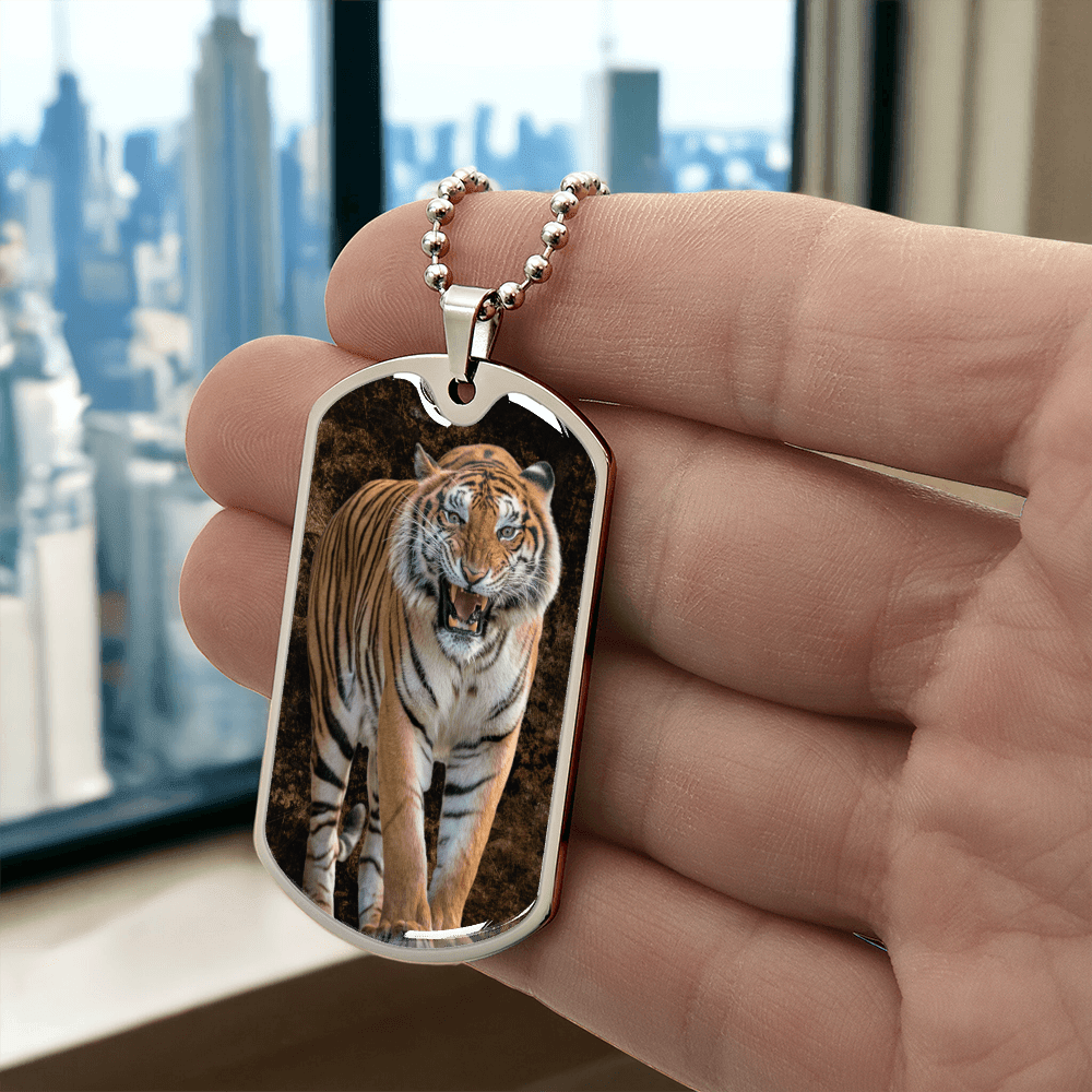 Threatening Tiger Necklace - Jewelry, Necklaces - EpiAl's Shop