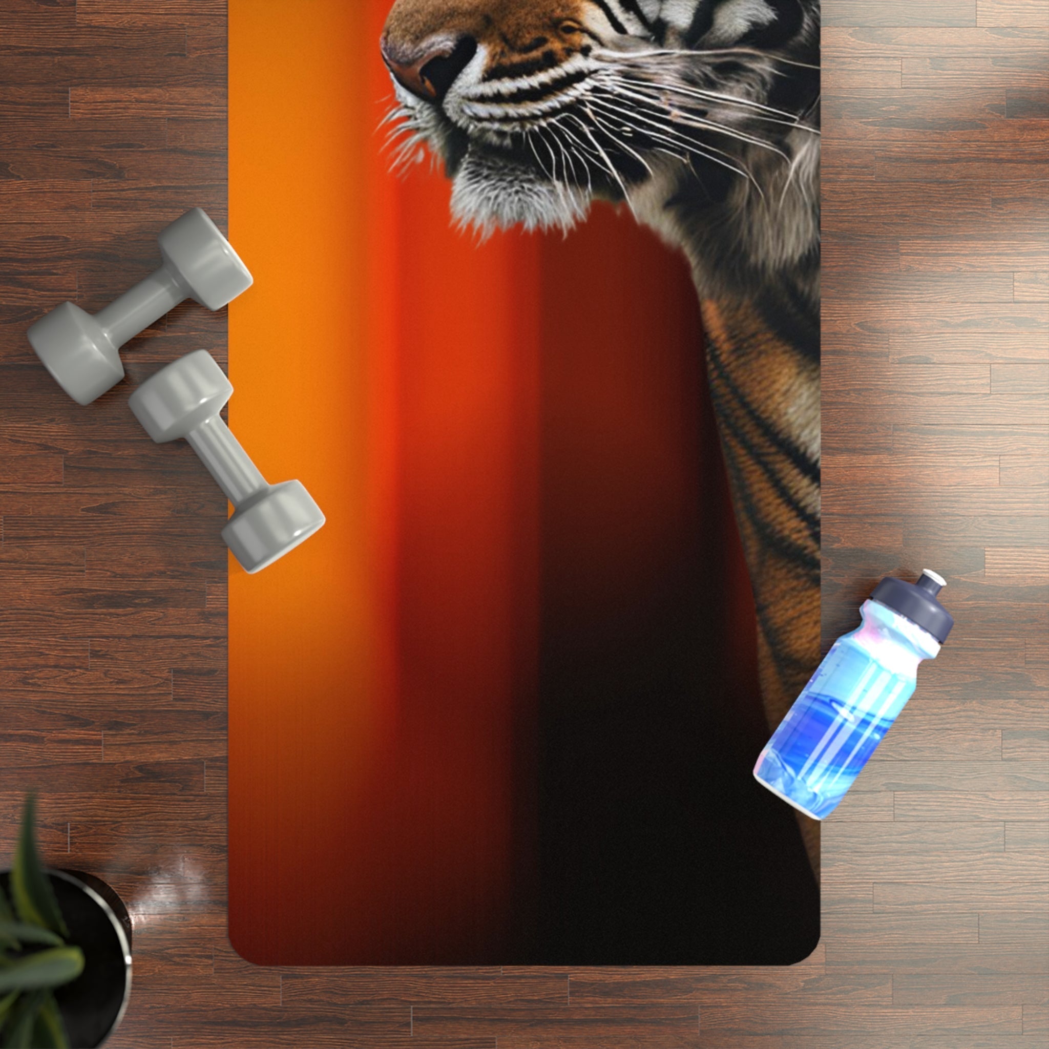 Tiger Design Rubber Yoga Mat - Non - Slip, Perfect for Yoga Enthusiasts - Accessories, Yoga Mats - EpiAl's Shop