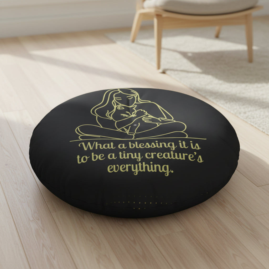 Tiny Creature Tufted Floor Pillow, Round - Decor, Home, Pillows - EpiAl's Shop