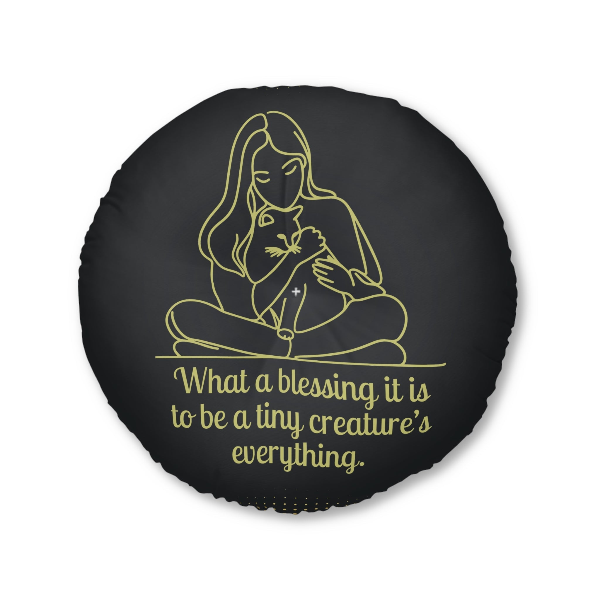 Tiny Creature Tufted Floor Pillow, Round - Decor, Home, Pillows - EpiAl's Shop