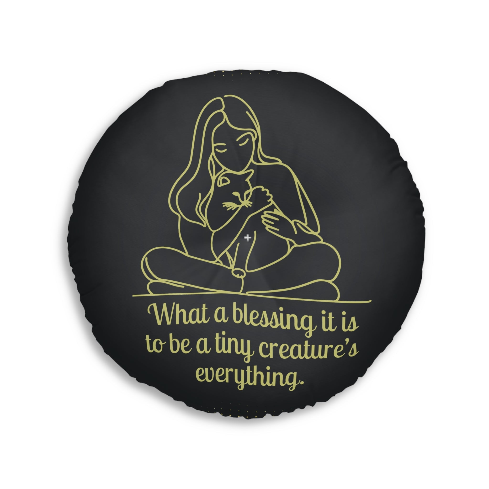 Tiny Creature Tufted Floor Pillow, Round - Decor, Home, Pillows - EpiAl's Shop