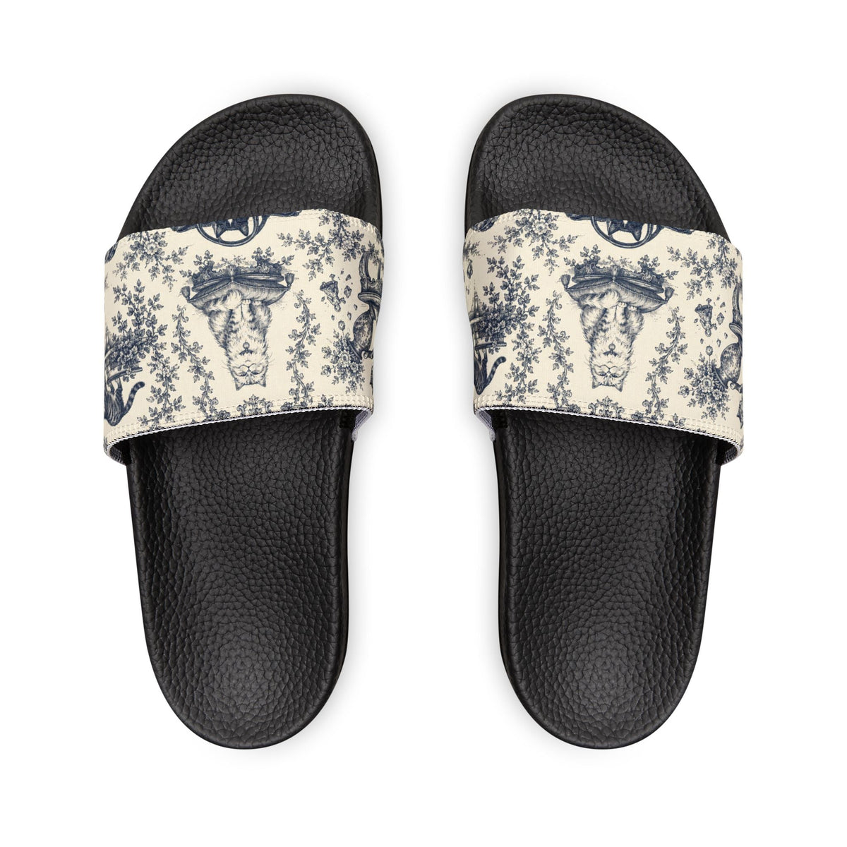 Toile Cats Slide Sandals (Removal Straps) - Shoes, Sandals - EpiAl's Shop