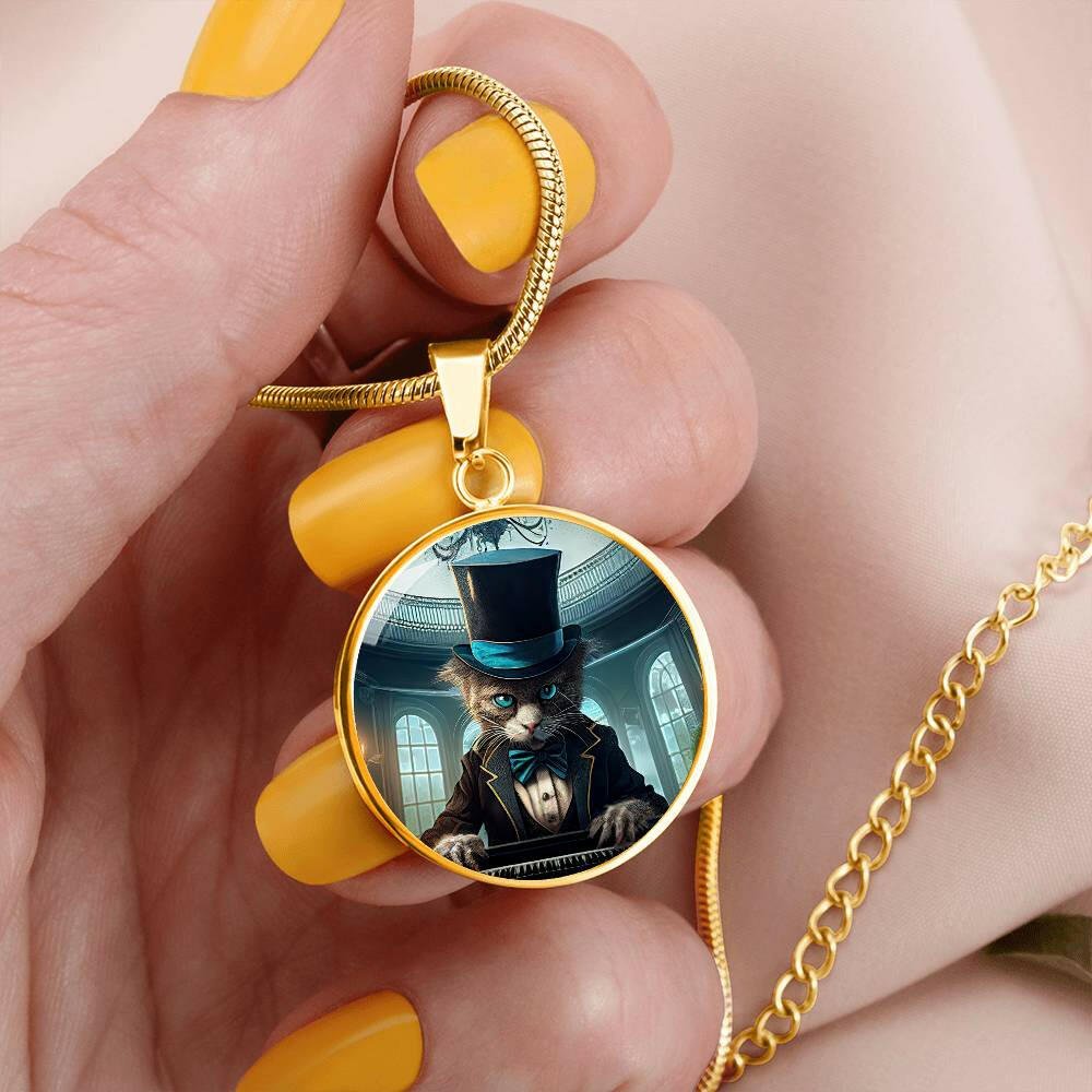 Top Hat Cat Necklace - Jewelry - Epileptic Al’s Shop