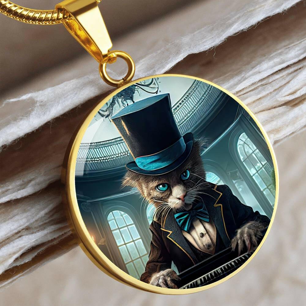 Top Hat Cat Necklace - EpiAl's Shop