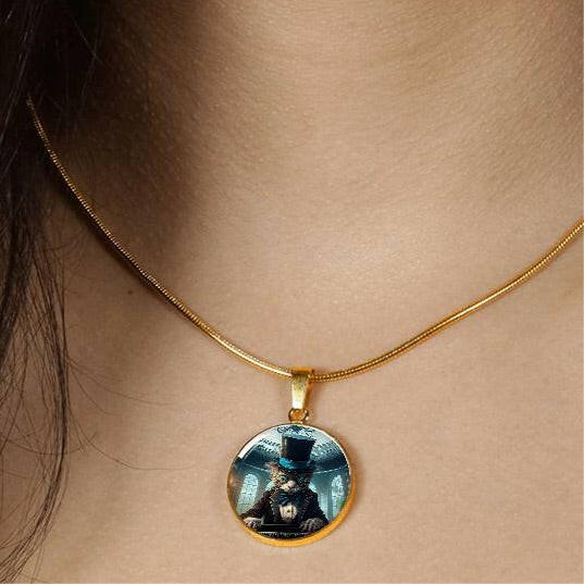 Top Hat Cat Necklace - Jewelry - Epileptic Al’s Shop