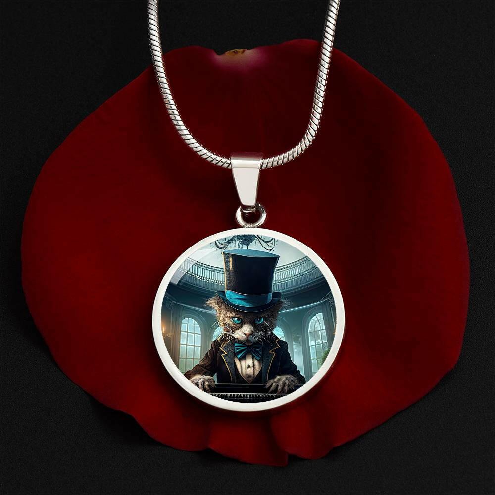 Top Hat Cat Necklace - Jewelry - Epileptic Al’s Shop