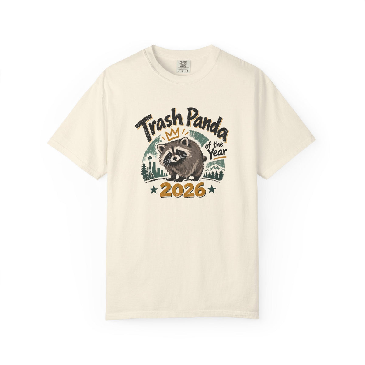 Trash Panda of the Year 2026 Garment-Dyed T-Shirt | Jimothy-Inspired Raccoon Tee - Clothing, Unisex, T-Shirts - EpiAl's Shop