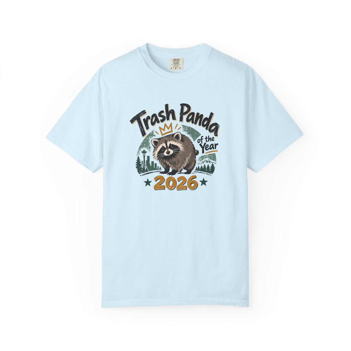 Trash Panda of the Year 2026 Garment-Dyed T-Shirt | Jimothy-Inspired Raccoon Tee - Clothing, Unisex, T-Shirts - EpiAl's Shop