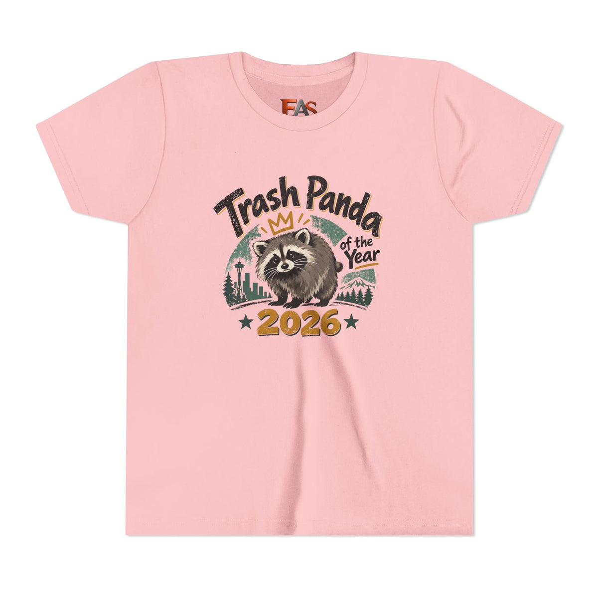 Trash Panda of the Year 2026 Youth T-Shirt | Jimothy-Inspired Raccoon Tee - Clothing, Youth, Unisex, T-Shirt - EpiAl's Shop